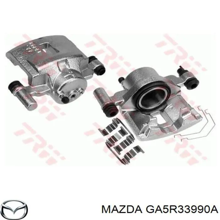 Купить GA5R33990A Mazda Суппорт тормозной передний левый