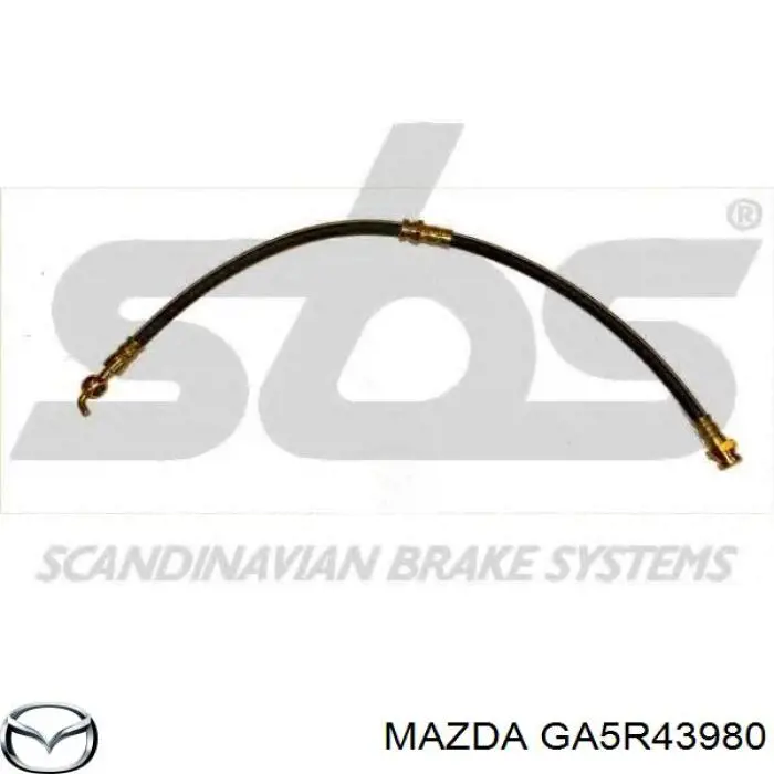 Шланг тормозной передний Mazda GA5R43980 цена, от 9.07 USD