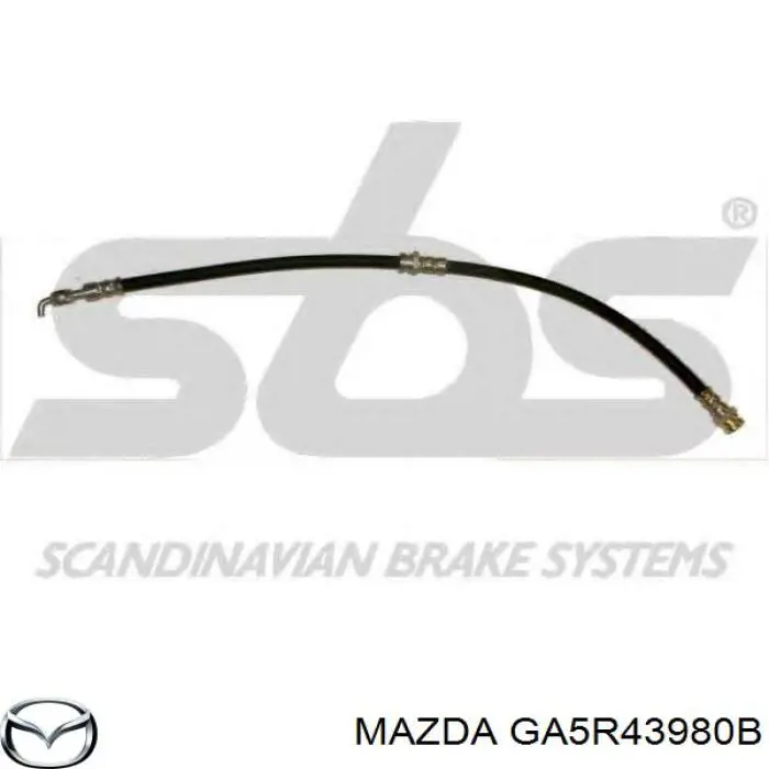 Шланг тормозной передний Mazda GA5R43980B цена, от 9.76 USD