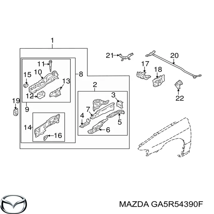  GA5R54390F Mazda