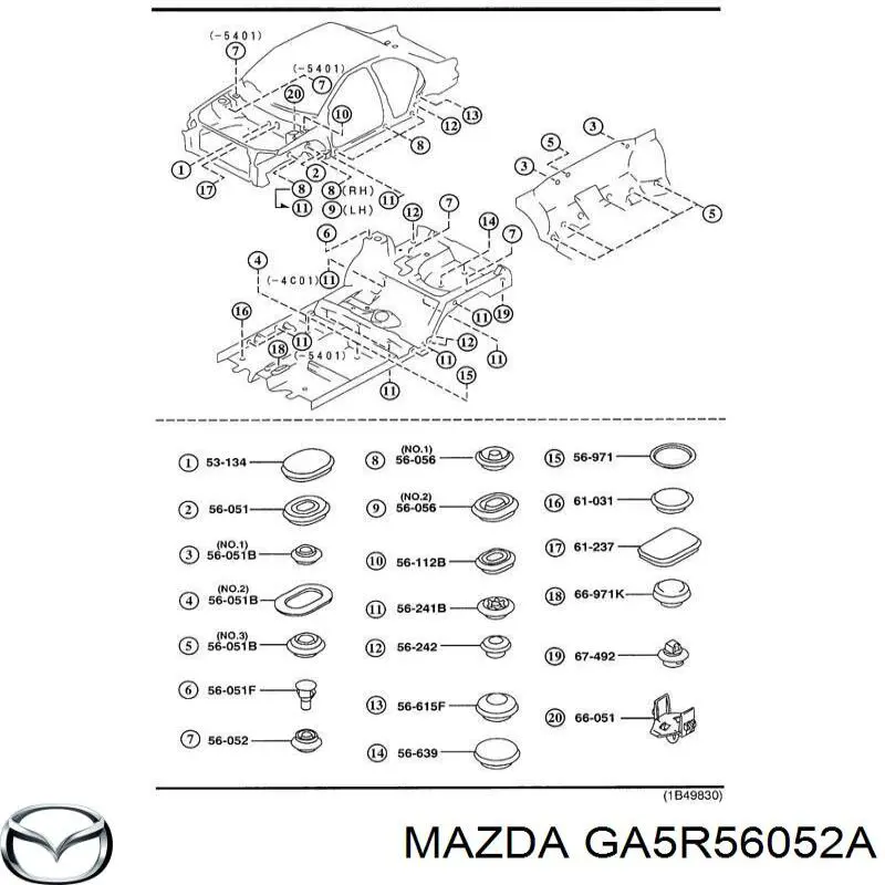 GA5R56052A Mazda 