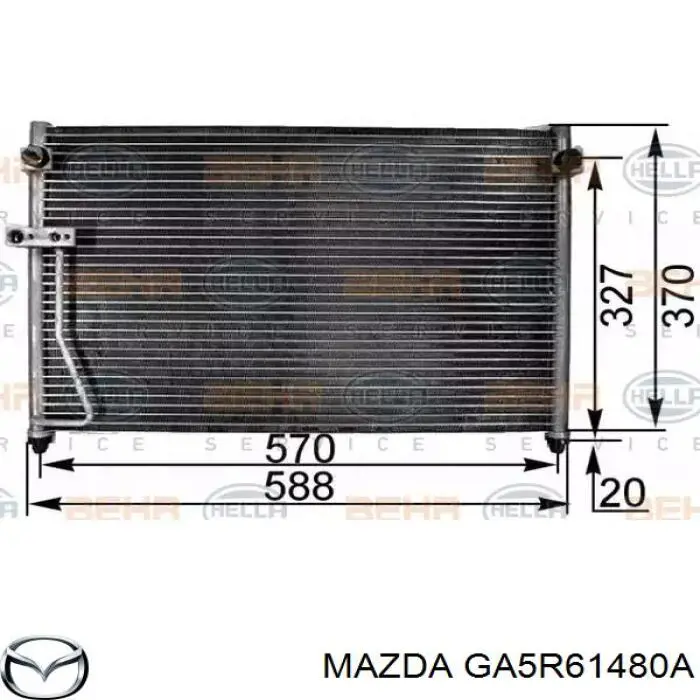 Конденсатор на Mazda 626 IV GE