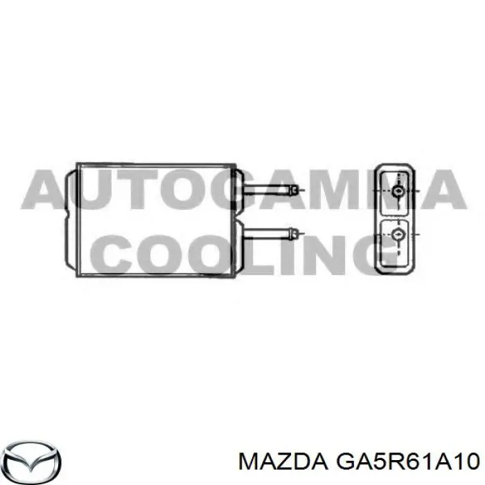 Radiador de calefacción GA5R61A10 Mazda