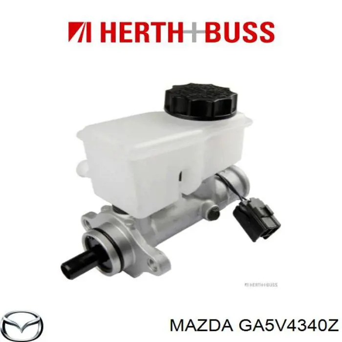 Цилиндр главный тормоза (гидротормозов) Mazda GA5V4340Z цена, от 21.16 USD