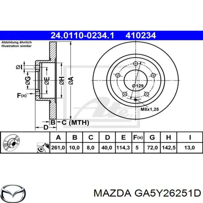 GA5Y26251D Mazda