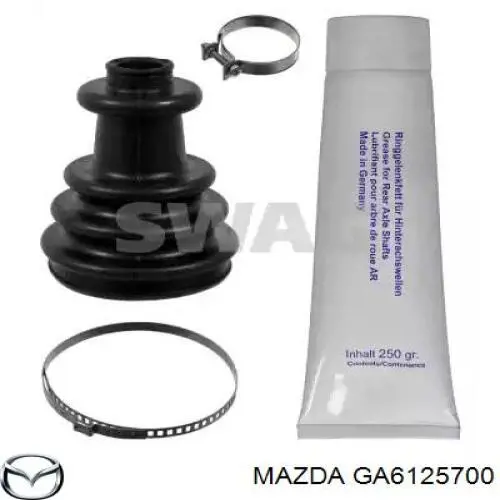 GA6125700 Mazda вал привода полуоси промежуточный