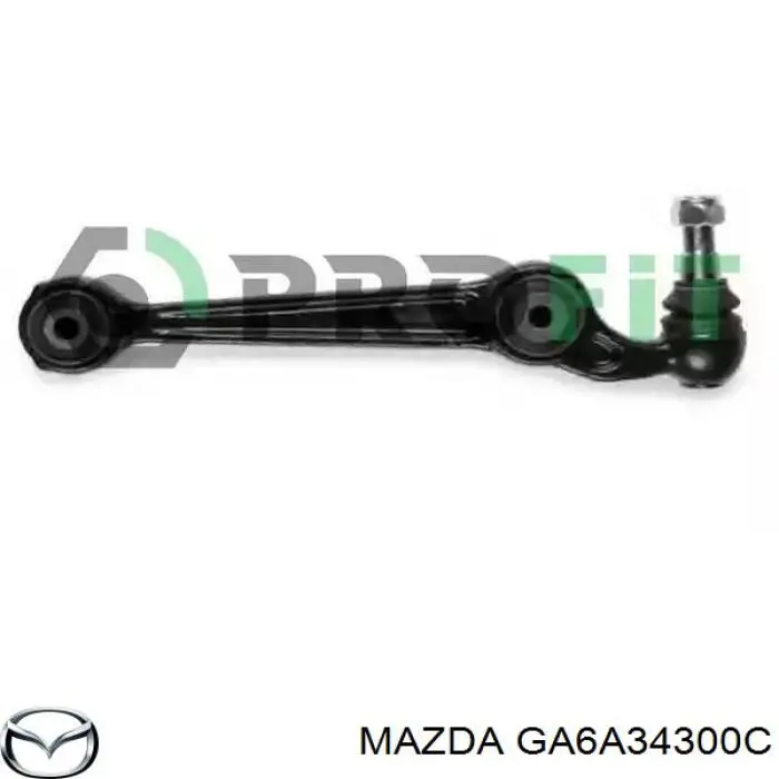 Barra oscilante, suspensión de ruedas delantera, inferior izquierda/derecha GA6A34300C Mazda