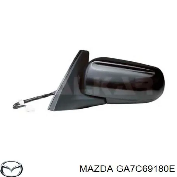Зеркало заднего вида левое Mazda GA7C69180E