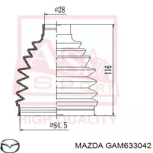  Mazda GAM633042 цена, от 30.31 USD
