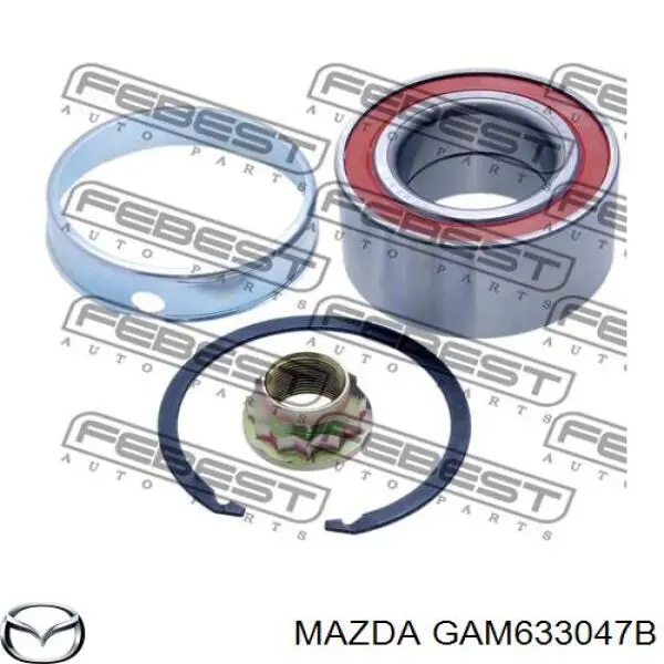 Купить GAM633047B Mazda Подшипник передней ступицы