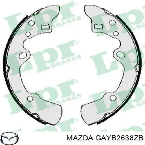 Задние барабанные колодки GAYB2638ZB Mazda