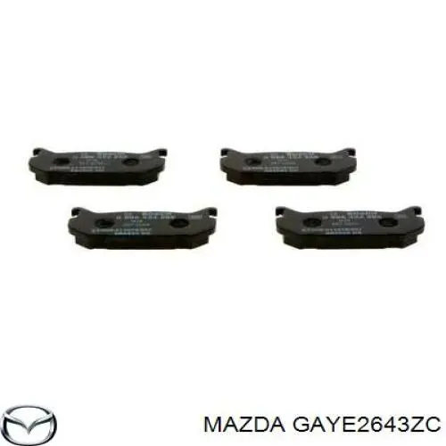 Задние тормозные колодки GAYE2643ZC Mazda