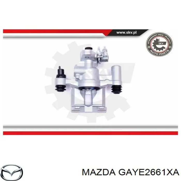 Суппорт тормозной задний правый GAYE2661XA Mazda