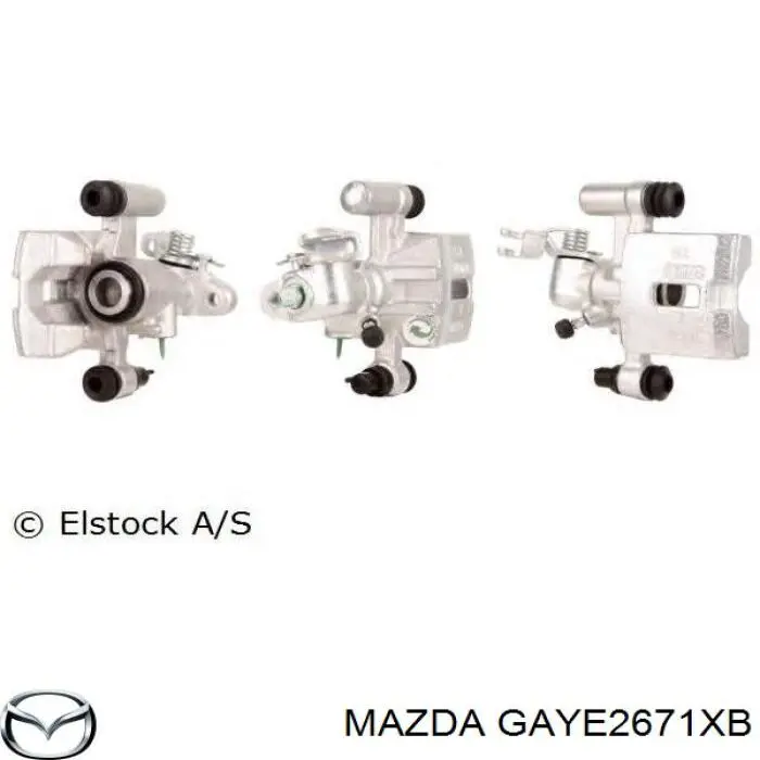 GAYE2671XB Mazda суппорт тормозной задний левый
