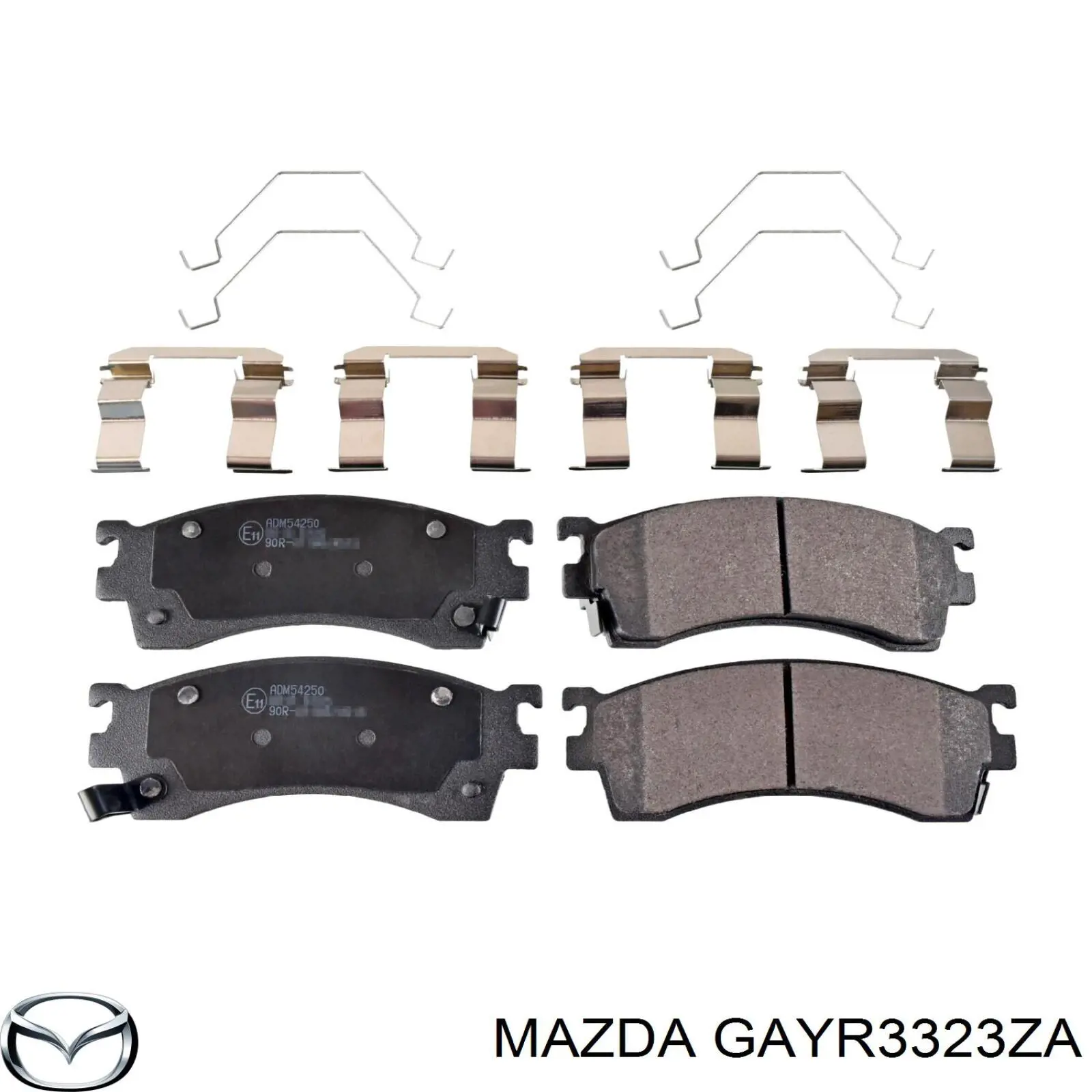 GAYR3323ZA Mazda передние тормозные колодки