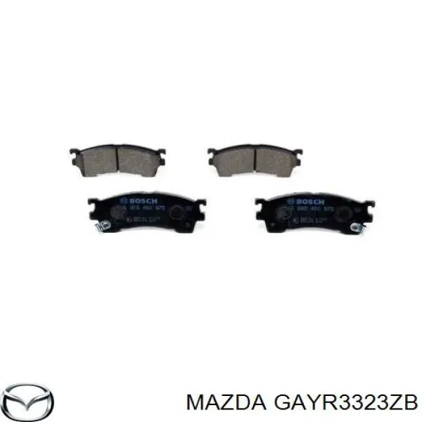 Передние тормозные колодки GAYR3323ZB Mazda