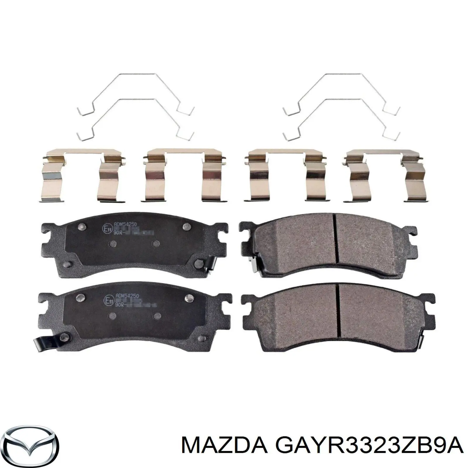 Передние тормозные колодки GAYR3323ZB9A Mazda