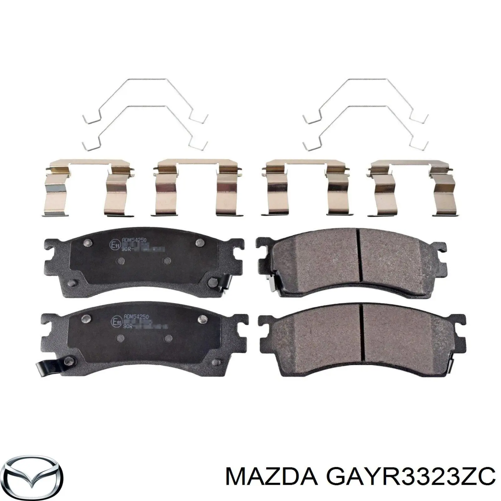 Передние тормозные колодки GAYR3323ZC Mazda