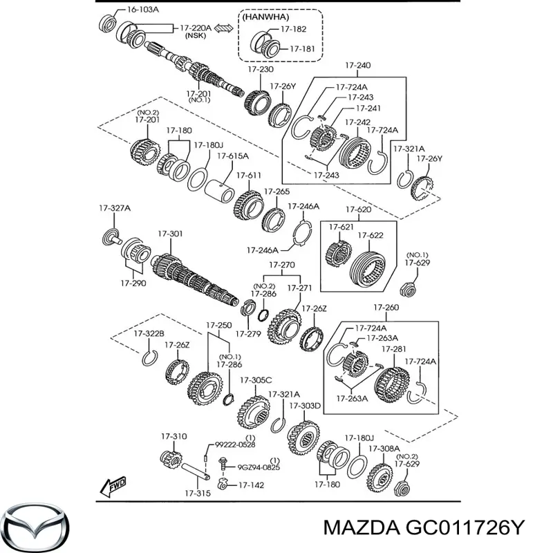  Mazda GC011726Y цена, от 55.68 USD