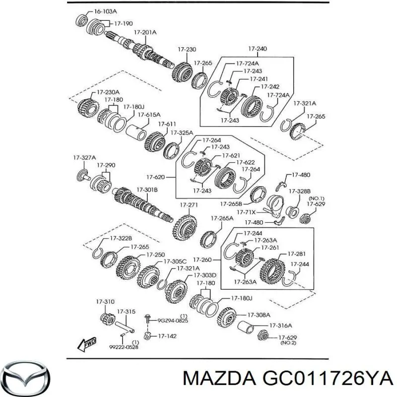 Купить GC011726YA Mazda 