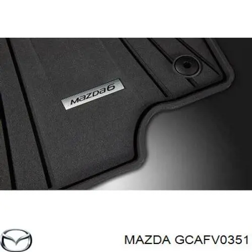 GCAFV0351 Mazda tapetes dianteiros + traseiros, kit
