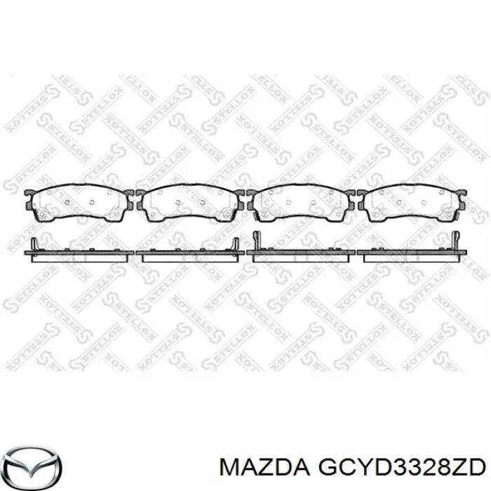 Купить GCYD3328ZD Mazda Колодки тормозные