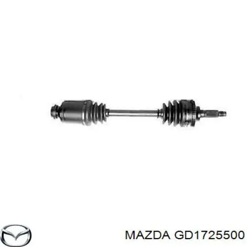 GD1725500 Mazda Полуось передняя, правая