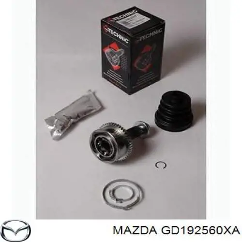 Привод передний левый Mazda GD192560XA цена, от 551.65 USD