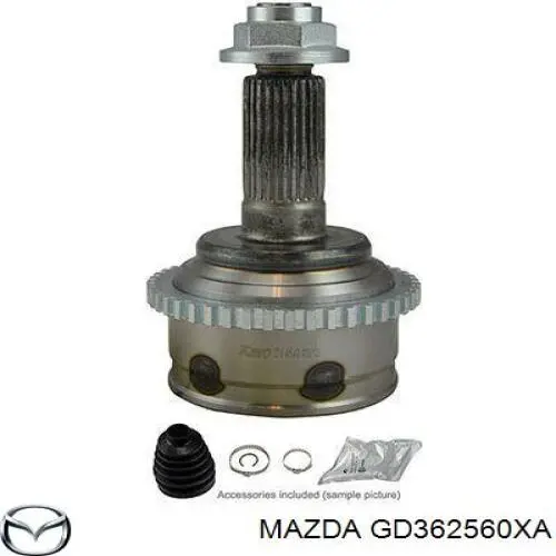 Левая полуось GD362560XA Mazda