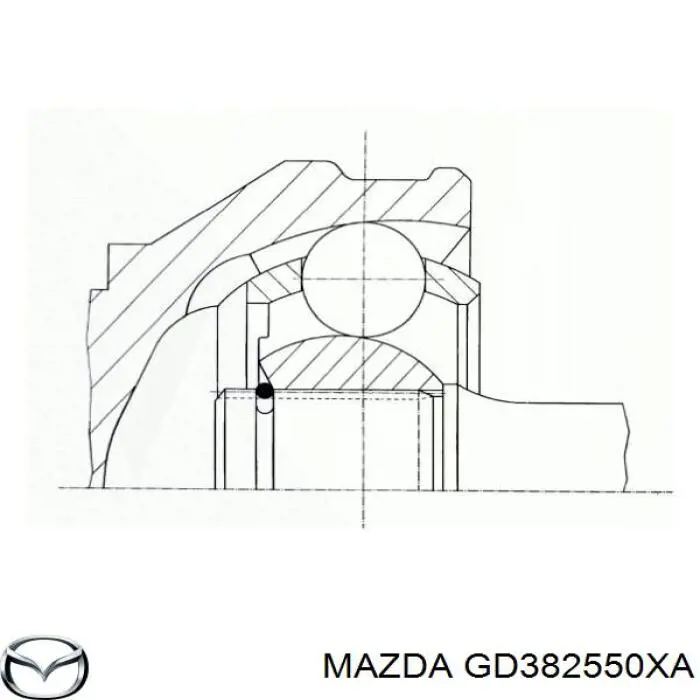 Полуось задняя правая HDK MA054A44 цена, от 56.16 USD