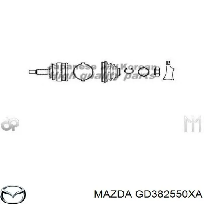 MA054A44 HDK Полуось задняя правая