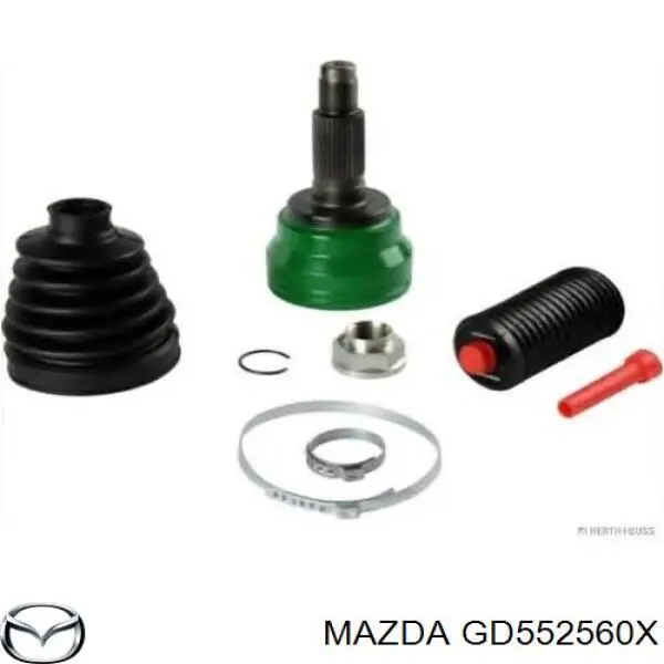 Купить GD552560X Mazda Привод в сборе левый
