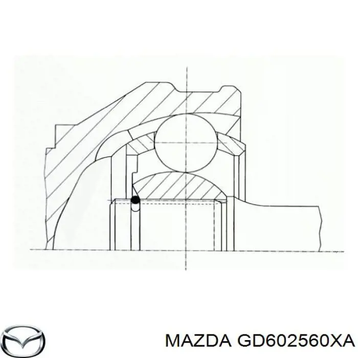 GD602560XA Mazda шрус наружный передний