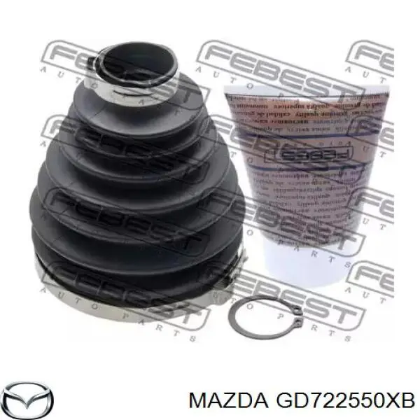 GD722550XB Mazda Полуось передняя, правая