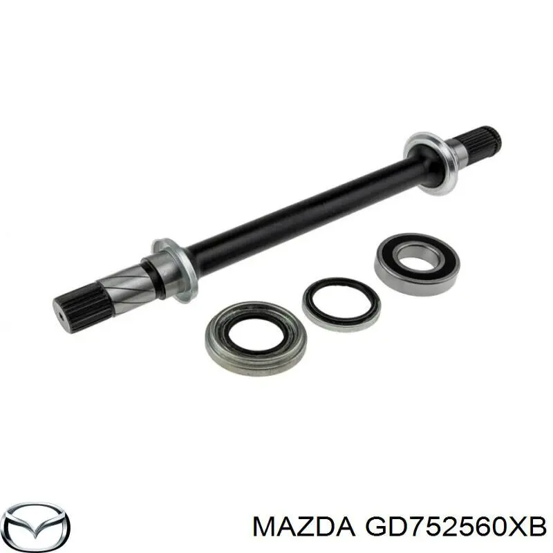 Привод передний левый Mazda GD752560XB цена, от 95.02 USD