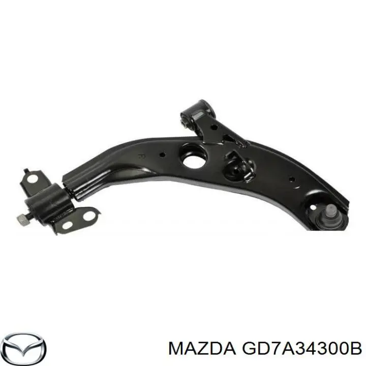 Рычаг передней подвески нижний правый GD7A34300B Mazda