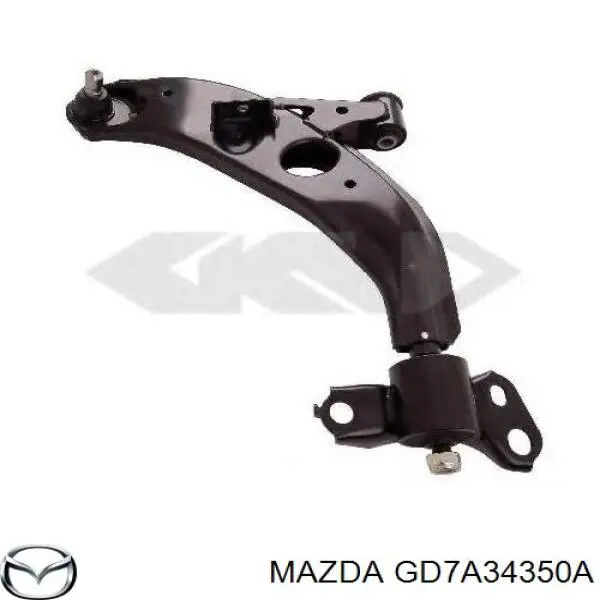 Barra oscilante, suspensión de ruedas delantera, inferior izquierda GD7A34350A Mazda