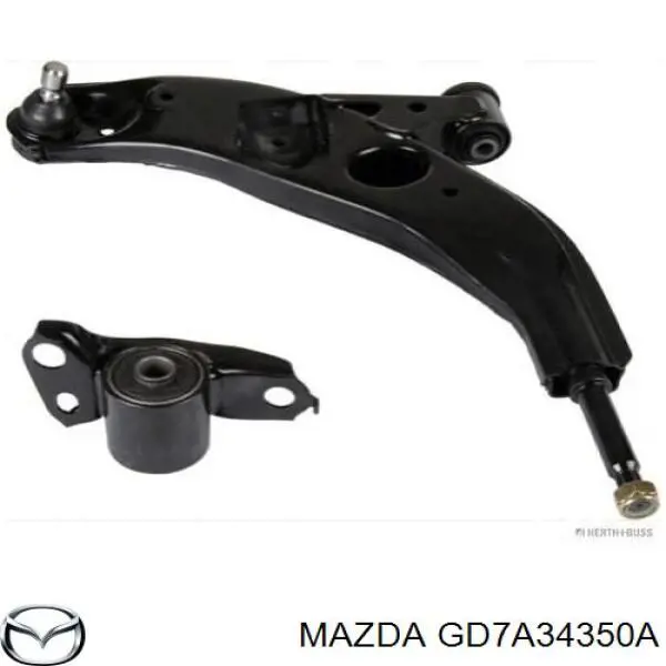 Левый рычаг передней нижней подвески Mazda GD7A34350A цена, от 52.76 USD