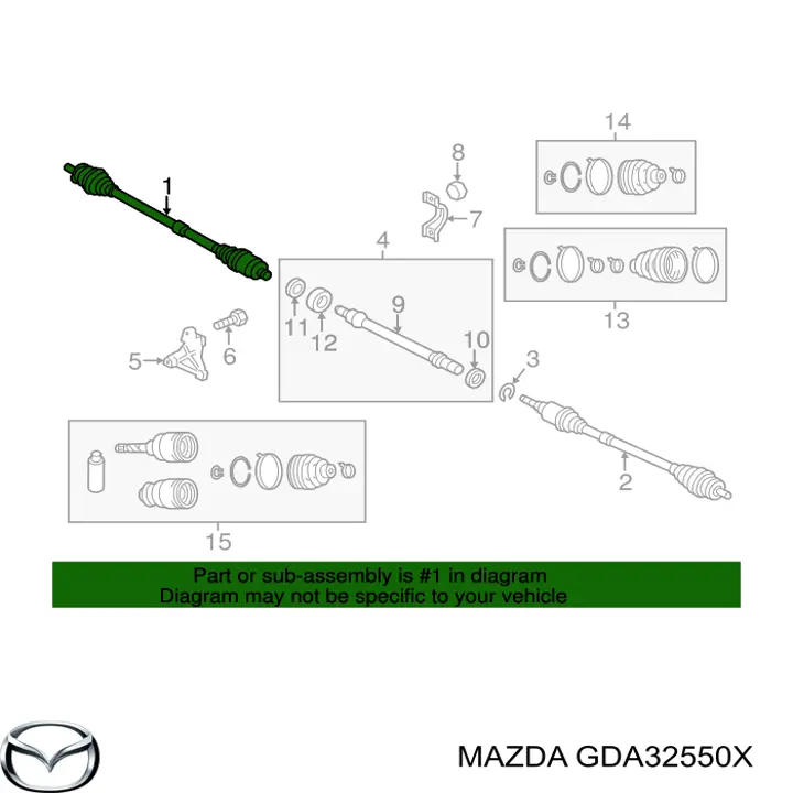 GDA32550X Mazda 