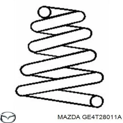 Пружина амортизатора Mazda GE4T28011A цена, от 25.34 USD