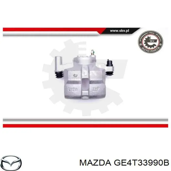 Суппорт тормозной передний левый GE4T33990B Mazda