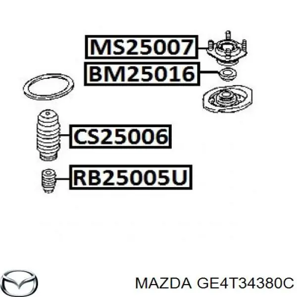 Опора амортизатора переднего GE4T34380C Mazda