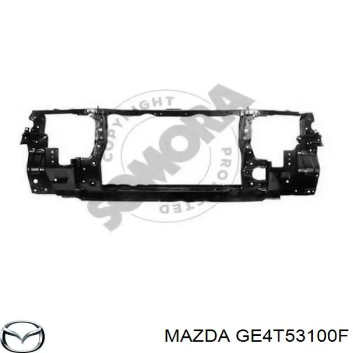 Суппорт радиатора в сборе (монтажная панель крепления фар) Mazda GE4T53100F