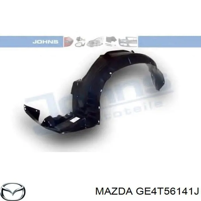 Guarda-barras esquerdo do pára-lama dianteiro para Mazda 626 (GF)
