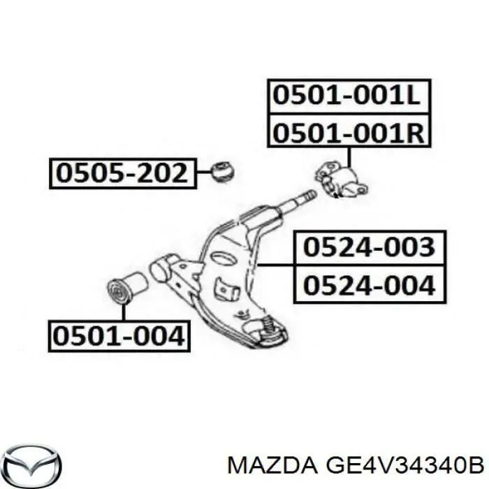  Mazda GE4V34340B цена, от 32.13 USD
