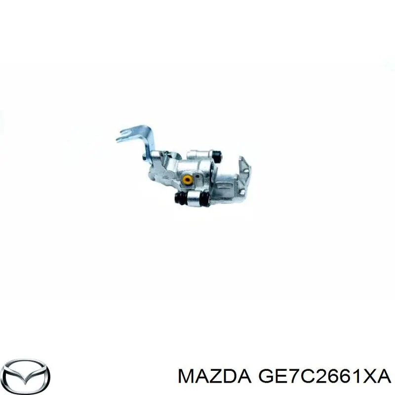 Pinza de freno trasero derecho GE7C2661XA Mazda