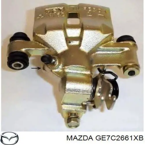 Суппорт тормозной задний правый на Mazda Premacy CP