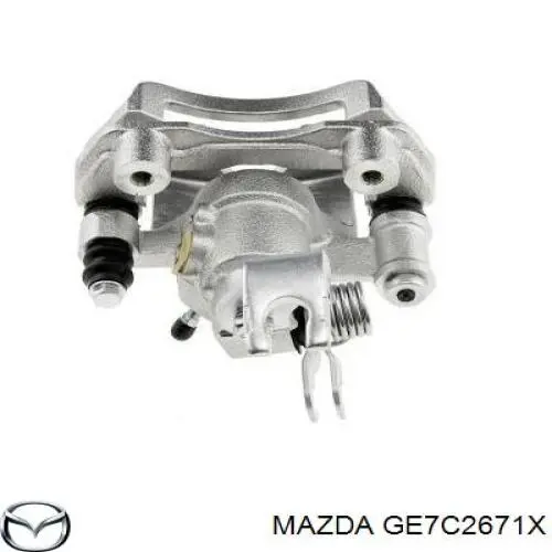 Pinza de freno trasera izquierda GE7C2671X Mazda