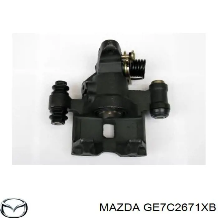 GE7C2671XB Mazda суппорт тормозной задний левый