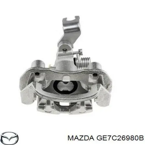 Pinza de freno trasero derecho GE7C26980B Mazda